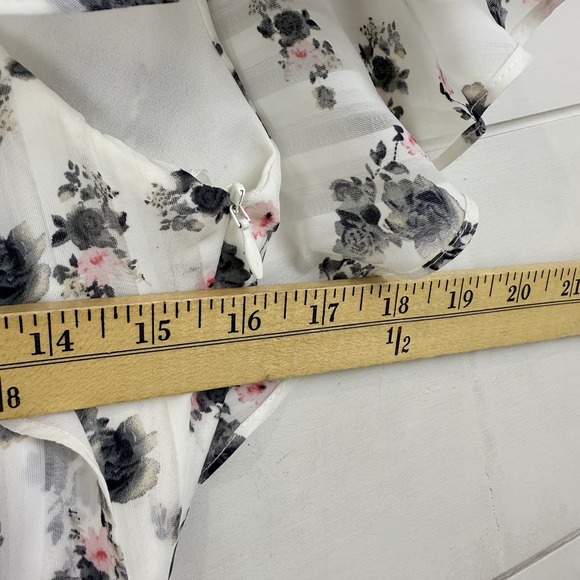 ELLIATT BLOOM DRESS FLORAL MINI Women Medium One Shoulder Ruffle Spring Revolve - Picture 11 of 13